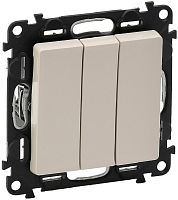 Выключатель без рамки Legrand Valena Life 3-кл. слоновая кость картинка